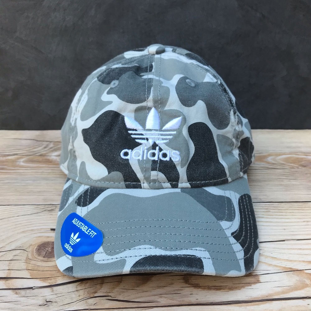 Adidas Originals Relaxed Strapback Camo/White Hat